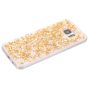 Silikon Hülle für Galaxy S6 Edge - Transparent/Gold
