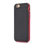Silikon Hülle für iPhone 7 - Schwarz / Rot