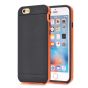 Handyhülle für Apple iPhone 6 Plus / 6s Plus Covercase in Schwarz / Orange