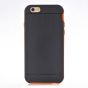 Silikon Hülle für iPhone 7 - Schwarz / Orange 