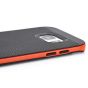 Cover für Samsung Galaxy S7 Edge - Schwarz / Orange 