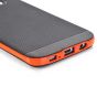 Silikon Handyhülle für Galaxy S8 Plus - Schwarz / Orange