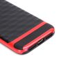 Carbon Handyhülle für iPhone X - Rot