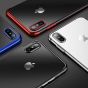 Hülle für iPhone SE 2020 - Transparent / Rot