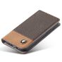 Handytasche für iPhone 15 Flipcase - Braun