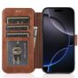 Handytasche für Apple iPhone 16 Pro Flipcase - Braun