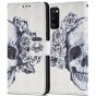 Flipcase für Samsung Galaxy A41 Handytasche mit Totenkopf / Skull Motiv