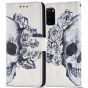 Flipcase für Samsung Galaxy S20 Handytasche mit Totenkopf Motiv