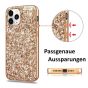 Glitzer Handyhülle für iPhone 12 Pro Max - Roségold