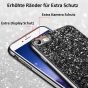 Glitzer Hülle für iPhone 7 - Anthrazit