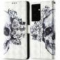 Handyhülle für Samsung Galaxy S21 Ultra Flipcase Skull