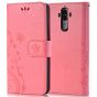 Flipcase für Huawei Mate 10 Pro Schmetterling Blumen Motiv Rosa