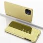Spiegel Handyhülle für Apple iPhone 12 Flipcase in Gold