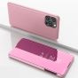 Spiegel Handyhülle für Apple iPhone 13 Pro Flipcase Rosa