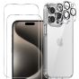 3-in-1 Set für Apple iPhone 15 Pro Max Handyhülle & Schutzgläser