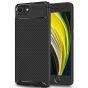 Carbon Hülle für iPhone SE 2020 Slim Case Schwarz