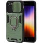 Handyhülle für iPhone SE 2022 Case mit Kameraschutz / Kameraabdeckung / Kamera Slider Grün