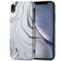 Handyhülle für iPhone XR Handyhülle / Case in Marmor Optik Weiß