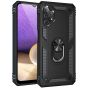 Handyhülle für Samsung Galaxy A32 Case Schwarz mit 360° Ringhalter