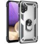 Handyhülle für Samsung Galaxy A32 Case Silber mit 360° Ringhalter
