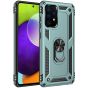 Handyhülle für Samsung Galaxy A52 Case Türkis mit 360° Ringhalter