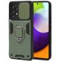 Handyhülle für Samsung Galaxy A52 Armor Case mit Kameraschutz / Kameraabdeckung / Kamera Slider Grün