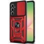 Handyhülle für Samsung Galaxy A56 5G Schutzhülle Rot mit Kameraschutz und Ringhalter 