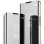 Spiegel Hülle für Samsung Galaxy A57 (5G) Case Handytasche - Silber