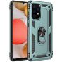 Handyhülle für Samsung Galaxy A42 Case Türkis mit 360° Ringhalter