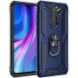 Handyhülle für Xiaomi Redmi Note 9 Pro mit Magnethalterung sowie einen 360° Ringhalter Blau