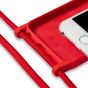 Handyhülle mit Band für Apple iPhone 8 - Rot