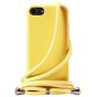 Hülle mit Band / Handykette für iPhone SE 2020 Candy Gelb