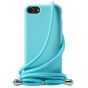 Hülle mit Band / Handykette für iPhone SE 2020 Candy Blau / Türkis