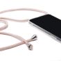 Hülle mit rosa Band / Kette für iPhone 8