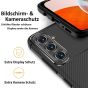 Hülle für Samsung Galaxy A14 Carbon Case - Schwarz