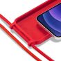 Handyhülle mit Band für iPhone 12 - Türkis