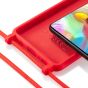 Handyhülle mit Band für Samsung Galaxy A71 - Rot