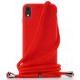 Handyhülle zum Umhängen mit Band Handykette für iPhone XS Case Rot