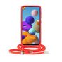 Handyhülle mit Band für Samsung Galaxy A21s - Rot