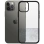 Original Panzerglass Apple iPhone 12 Premium Case Transparent mit schwarzen Rahmen