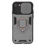 Hülle für iPhone SE 2020 mit Kameraschutz - Silber