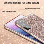 Glitzer Handyhülle für Galaxy S22 Plus - Roségold