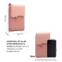 Handytasche zum Umhängen Smartphone Flipcase Handybag - Rosa