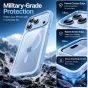 MagSafe Hülle für iPhone 18 Pro Max Polarblau Transparent im Schutzglas Set