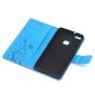 Handytasche für Huawei P10 Lite mit Blumen Motiv - Blau