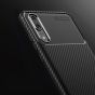 Silikon Hülle für Huawei P20 Carbon - Schwarz