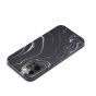 Hülle für iPhone 12 Marble Case - Schwarz