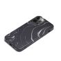 Hülle für iPhone 12 Pro Marble Case - Schwarz