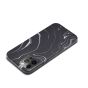 Hülle für iPhone 12 Pro Marble Case - Schwarz