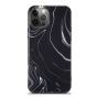 Hülle für iPhone 12 Pro Marble Case - Schwarz